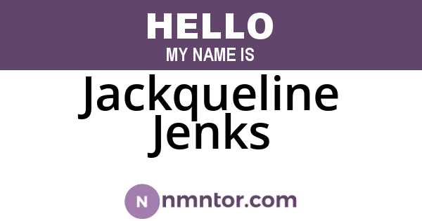 Jackqueline Jenks