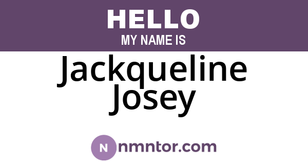 Jackqueline Josey