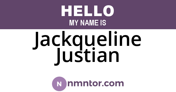 Jackqueline Justian