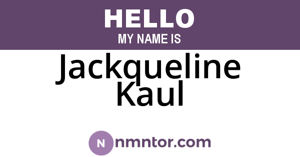 Jackqueline Kaul