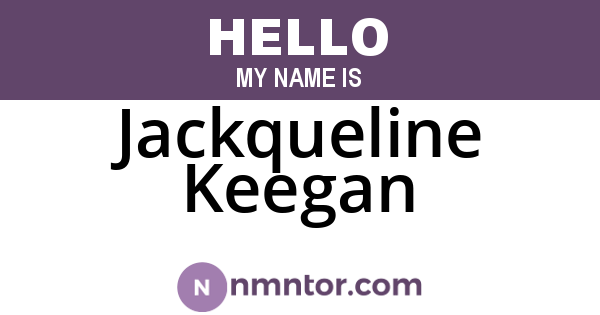Jackqueline Keegan