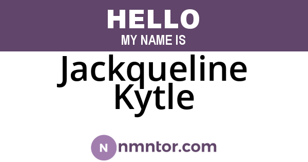 Jackqueline Kytle