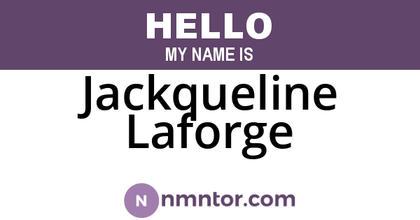 Jackqueline Laforge