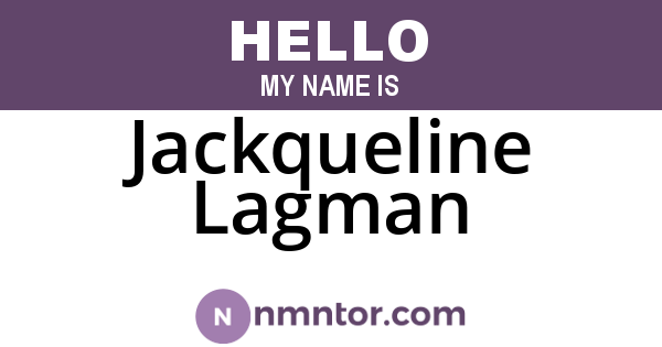 Jackqueline Lagman