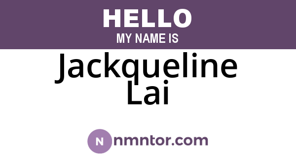 Jackqueline Lai