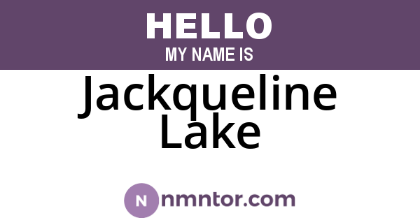 Jackqueline Lake