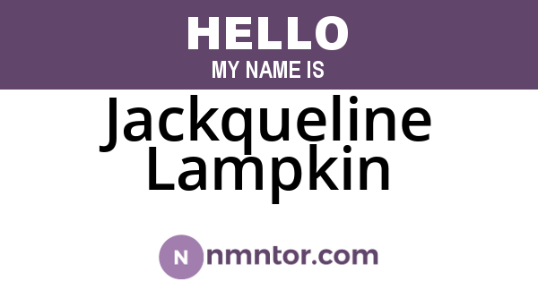 Jackqueline Lampkin