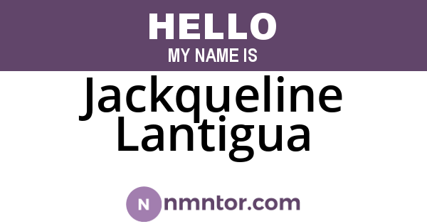 Jackqueline Lantigua