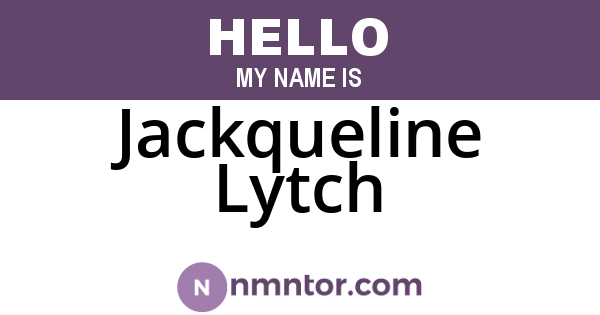 Jackqueline Lytch