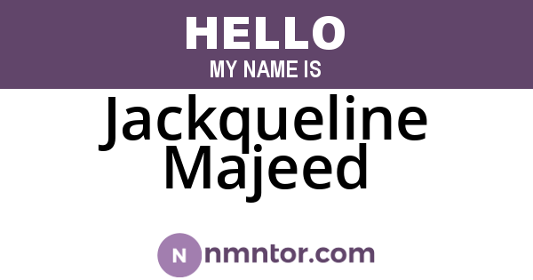 Jackqueline Majeed