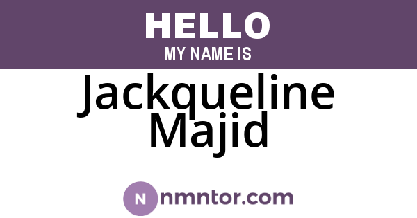 Jackqueline Majid