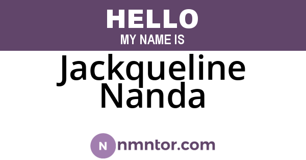 Jackqueline Nanda