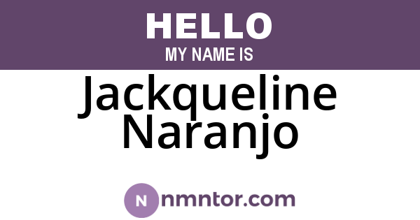 Jackqueline Naranjo