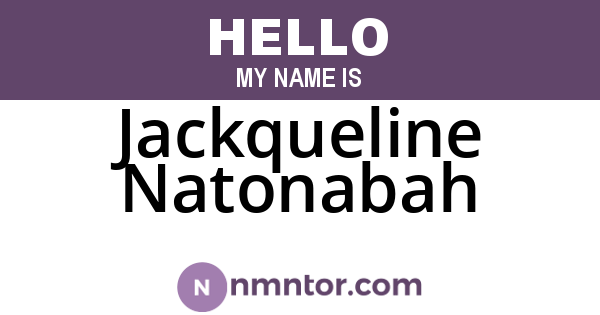 Jackqueline Natonabah