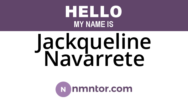 Jackqueline Navarrete