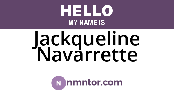 Jackqueline Navarrette