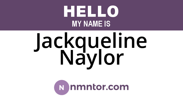 Jackqueline Naylor
