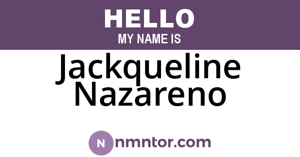 Jackqueline Nazareno