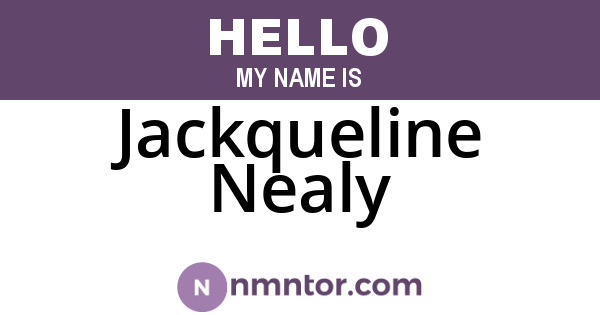 Jackqueline Nealy