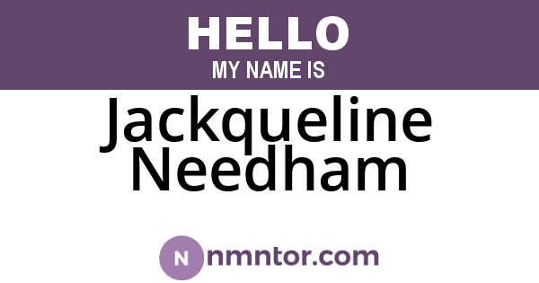 Jackqueline Needham