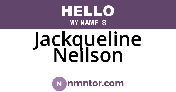 Jackqueline Neilson