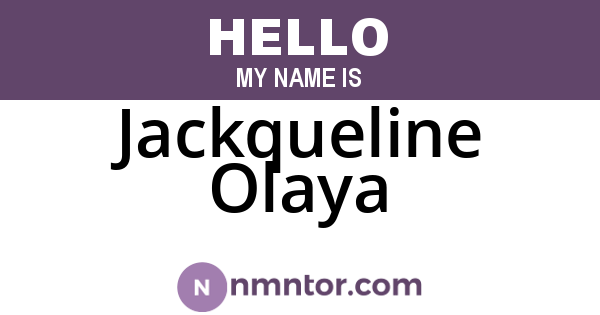 Jackqueline Olaya