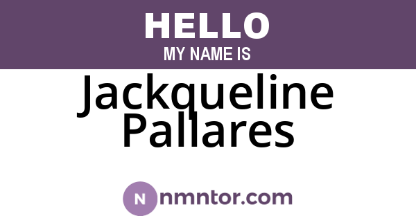 Jackqueline Pallares