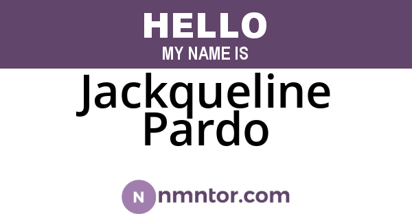 Jackqueline Pardo