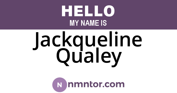 Jackqueline Qualey
