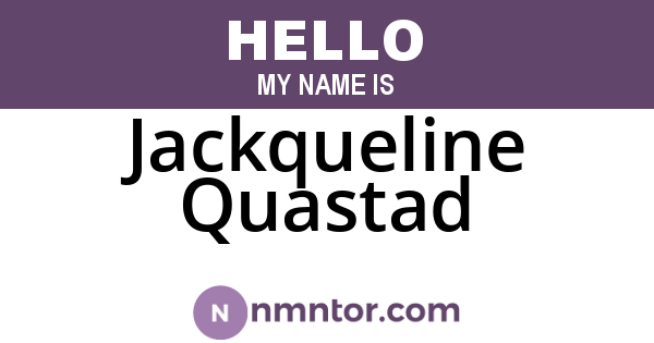 Jackqueline Quastad