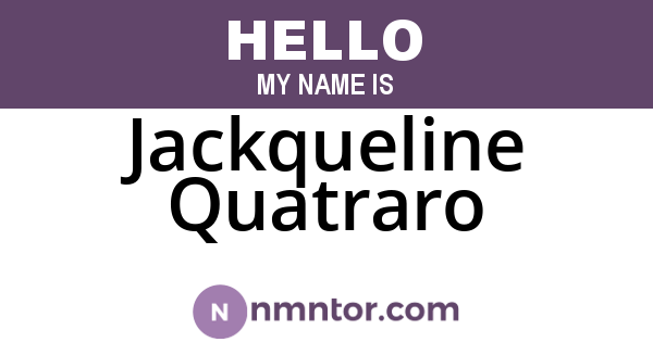 Jackqueline Quatraro