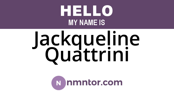 Jackqueline Quattrini