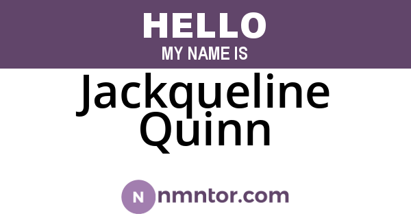 Jackqueline Quinn