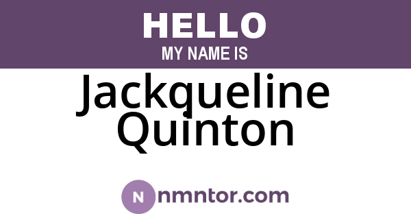 Jackqueline Quinton