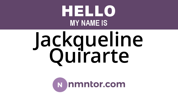 Jackqueline Quirarte