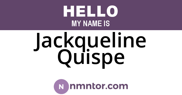 Jackqueline Quispe