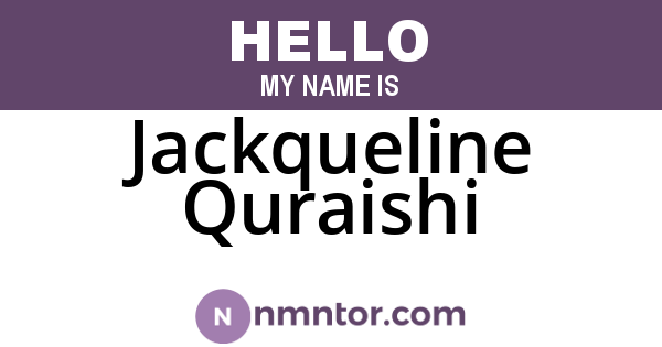 Jackqueline Quraishi