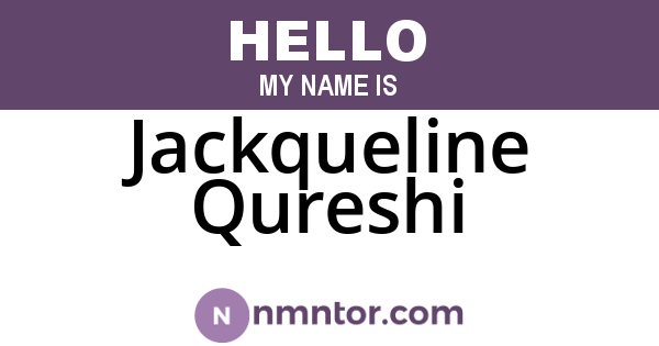 Jackqueline Qureshi