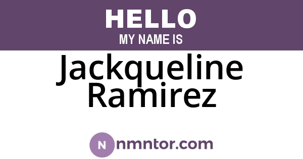 Jackqueline Ramirez