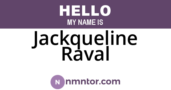 Jackqueline Raval