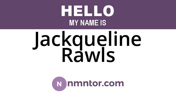 Jackqueline Rawls