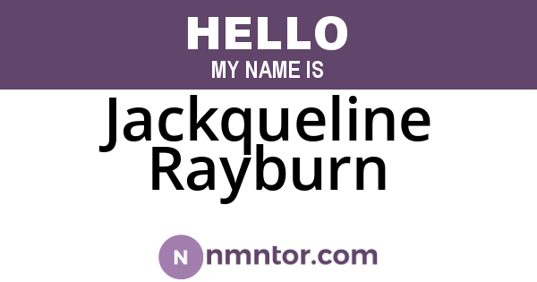 Jackqueline Rayburn