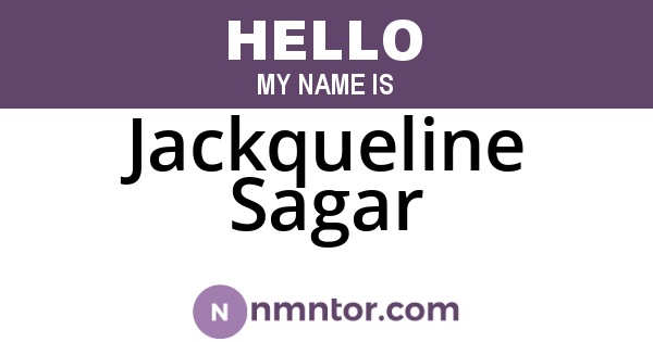 Jackqueline Sagar