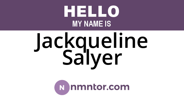 Jackqueline Salyer