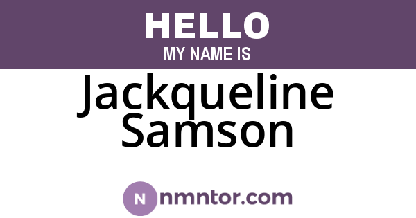 Jackqueline Samson