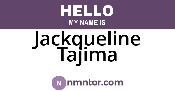 Jackqueline Tajima