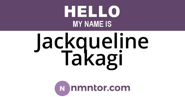 Jackqueline Takagi