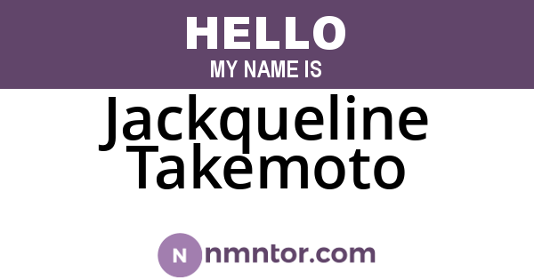Jackqueline Takemoto