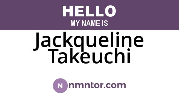 Jackqueline Takeuchi