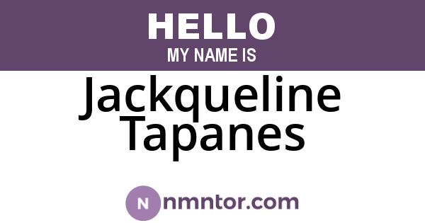 Jackqueline Tapanes